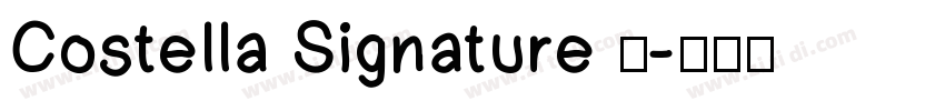 Costella Signature 语字体转换